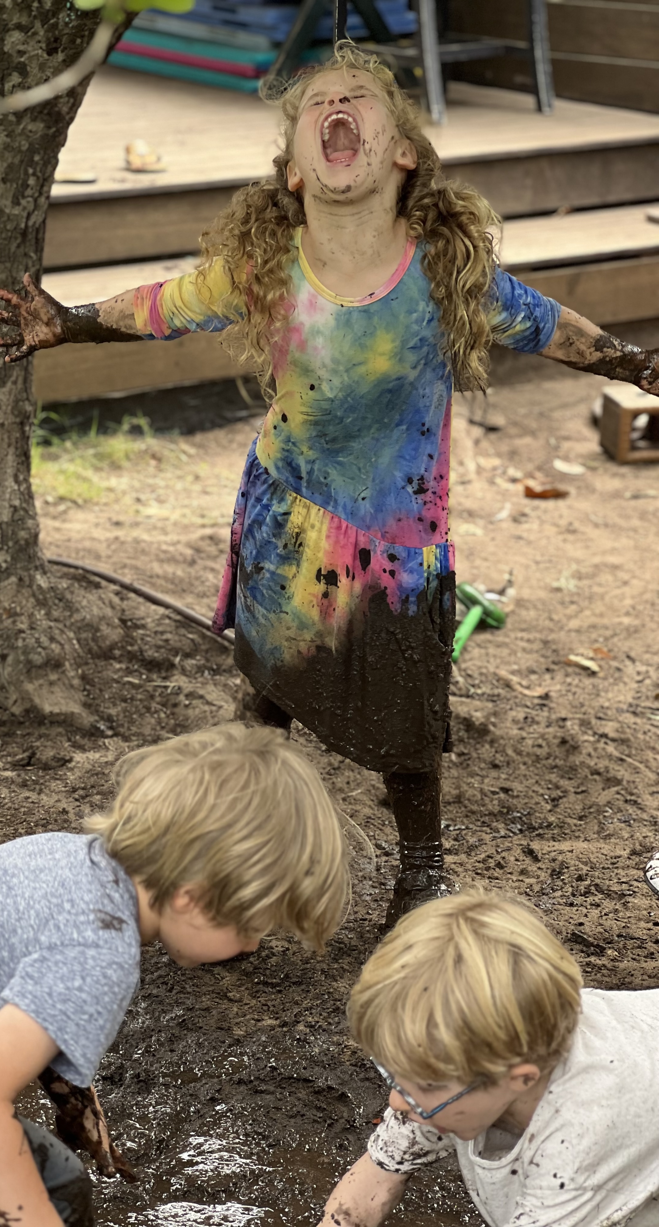 Children engaged in activities